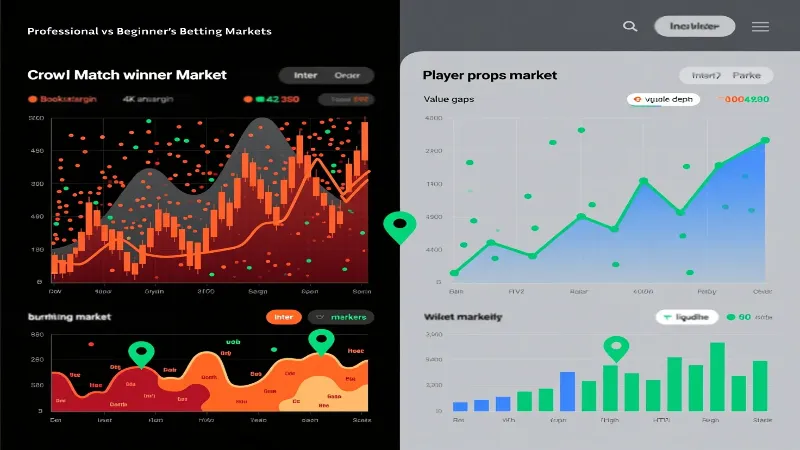 Comparison of efficient vs inefficient cricket betting markets